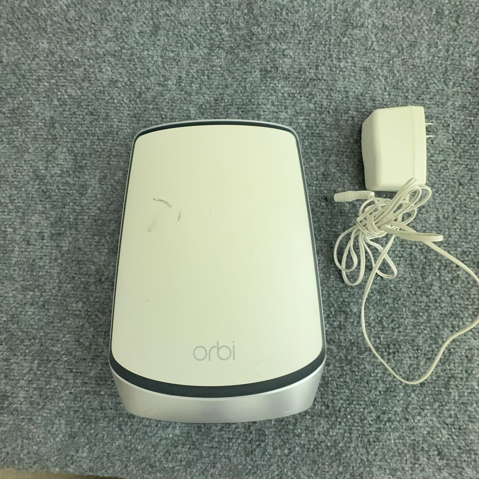 NETGEAR Orbi Satellite RBS850 AX6000 Tri-Band Mesh WiFi Extender W/Adapter White