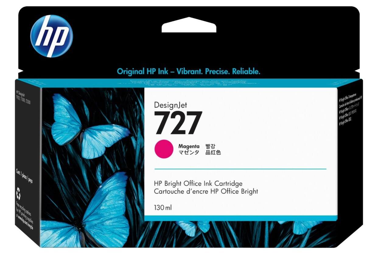 HP DesignJet 727 Magenta Ink Cartridge (B3P20A) New LOWER PRICE