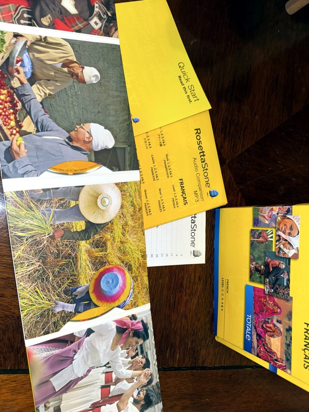 Rosetta Stone French Levels 1-5 TOTALE V4 CD Set – Complete, No Headset