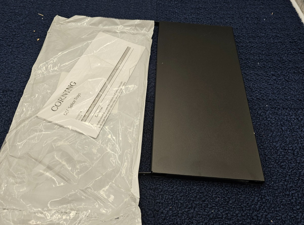 Corning OSE-ST-1 Optical Splice Enclosure Splice Tray 36F Heat Shrink Black