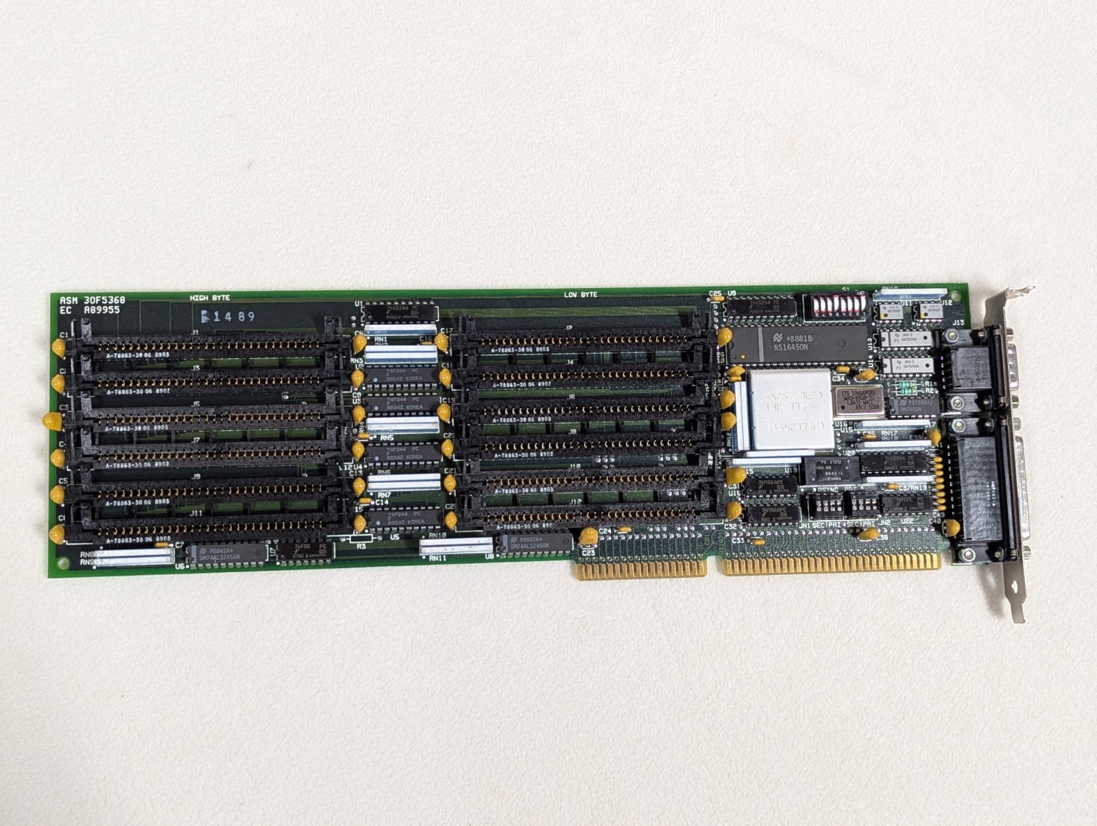 IBM DET 55x3544 Serial Parallel 16-Bit ISA 15.5MB SIMM Memory Expansion 65X5770