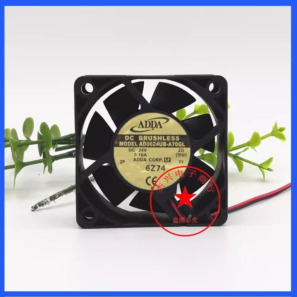 ADDA AD0624UB-A70GL 6025 DC24V 0.16A 6CM 2-wire Inverter Cooling Fan
