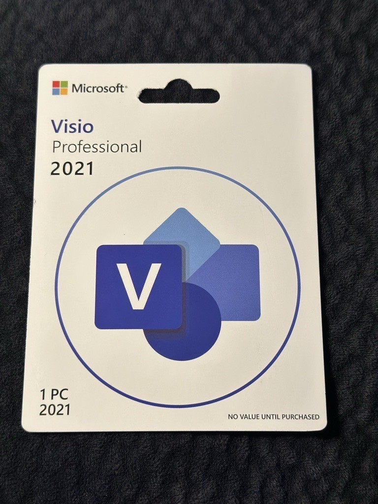 Microsoft Visio 2021 professional Sealed Card 1 User Retail New Lifetime