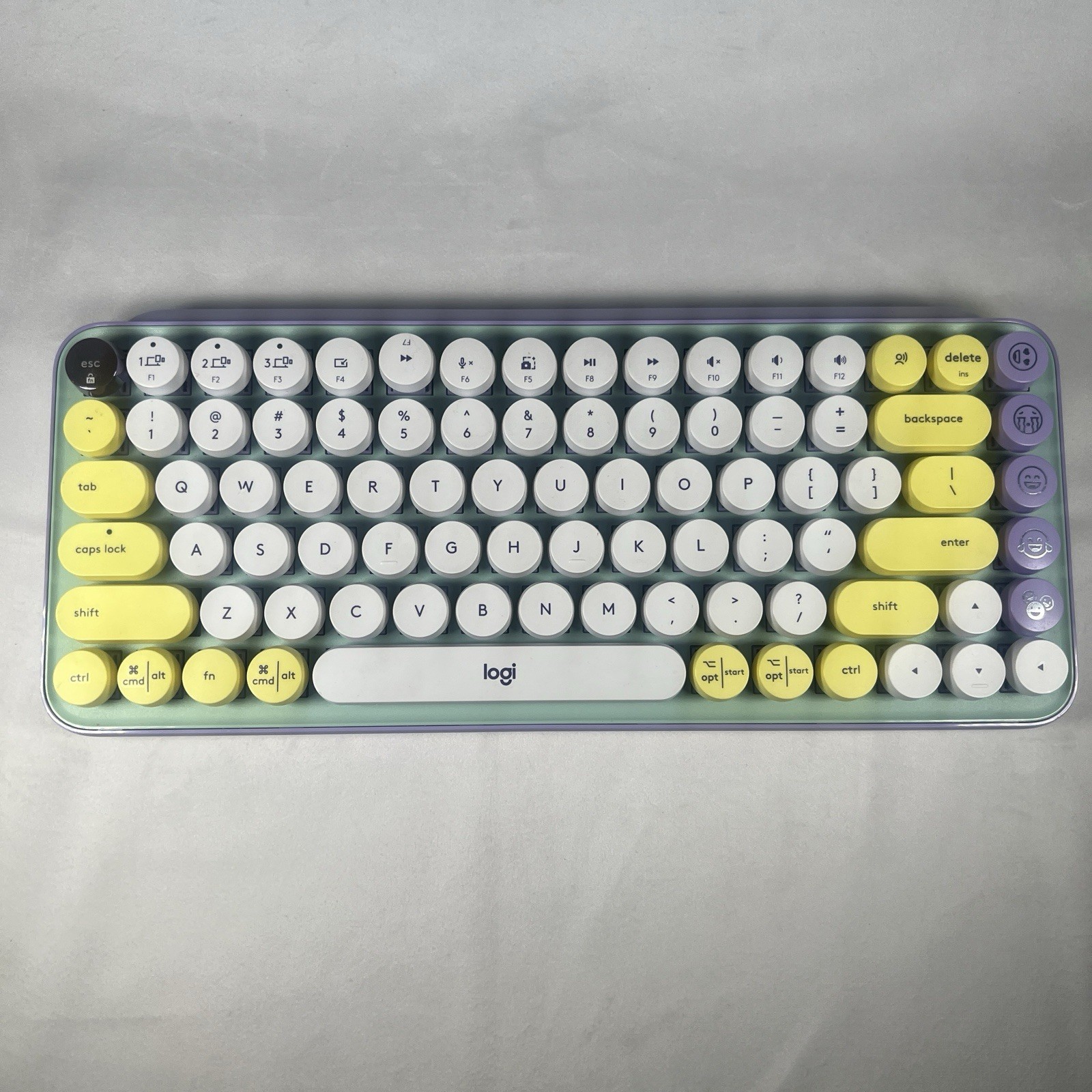 Logitech POP Keys Bluetooth Mechanical Keyboard Daydream Mint *Tested* YR0080