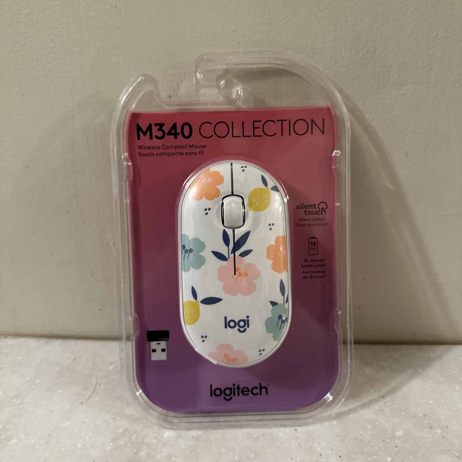 Logitech M340 Wireless Mouse – Design Collection Floral Bouquet 