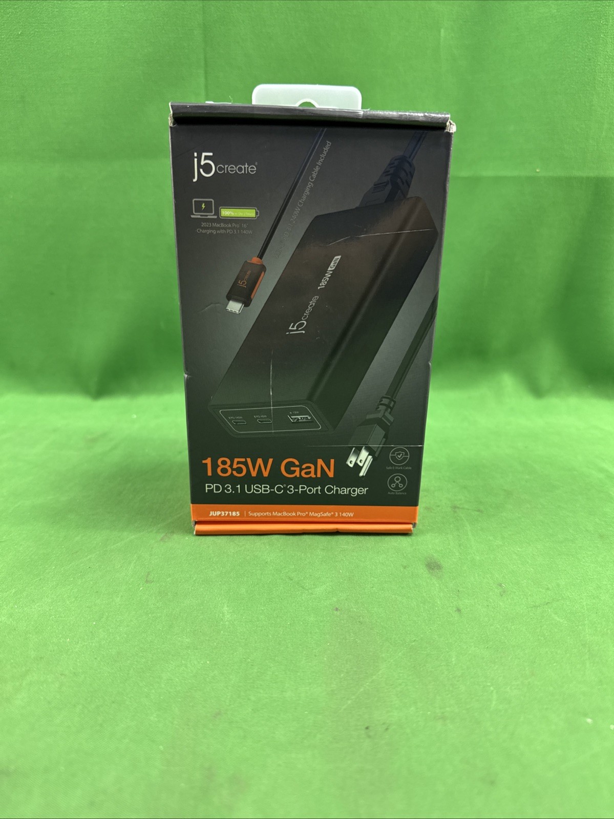 j5 Create 185W GaN PD 3.1 USB-C 3-Port Charging Dock NEW (E2)