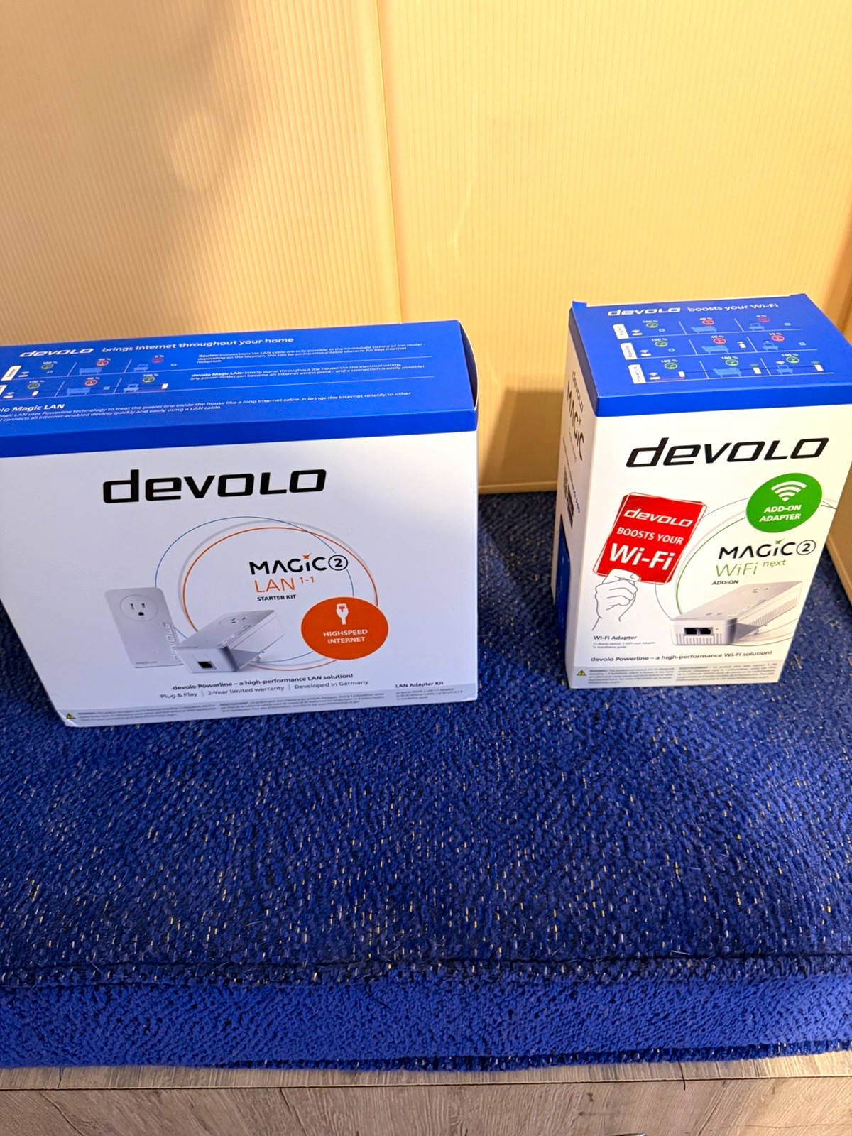 devolo Magic 2 Powerline Adapter Kit 2400 Mbps Wi-Fi, 3 Adapters, LAN