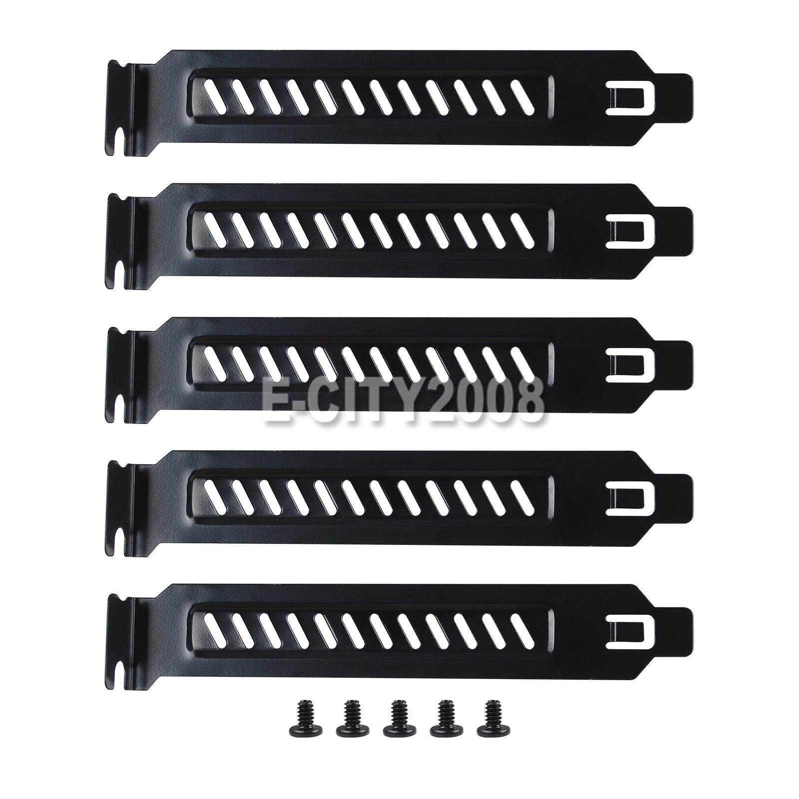 5PCS Vented PCI Slot Covers Metal Dust Filter Expansion Plates for ATX MATX Cas
