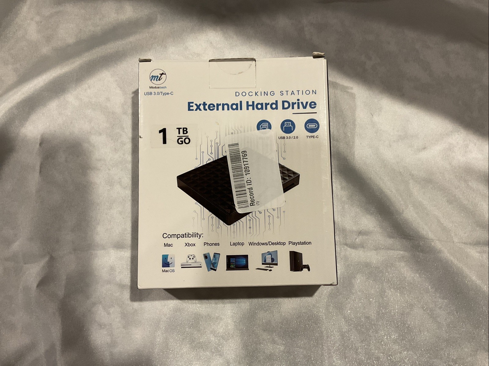 NEW ModusTech Facet 1TB Portable USB-C External Hard Drive - Black