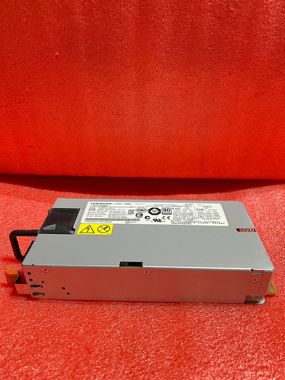 IBM Emerson 1400W 80 Platinum Plus Power Supply 7001616-J000 69Y5953