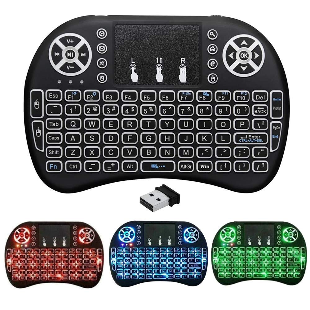 BIFANS 2.4G Mini Wireless Keyboard with Touchpad Mouse, Upgraded Multi BRG Ba...