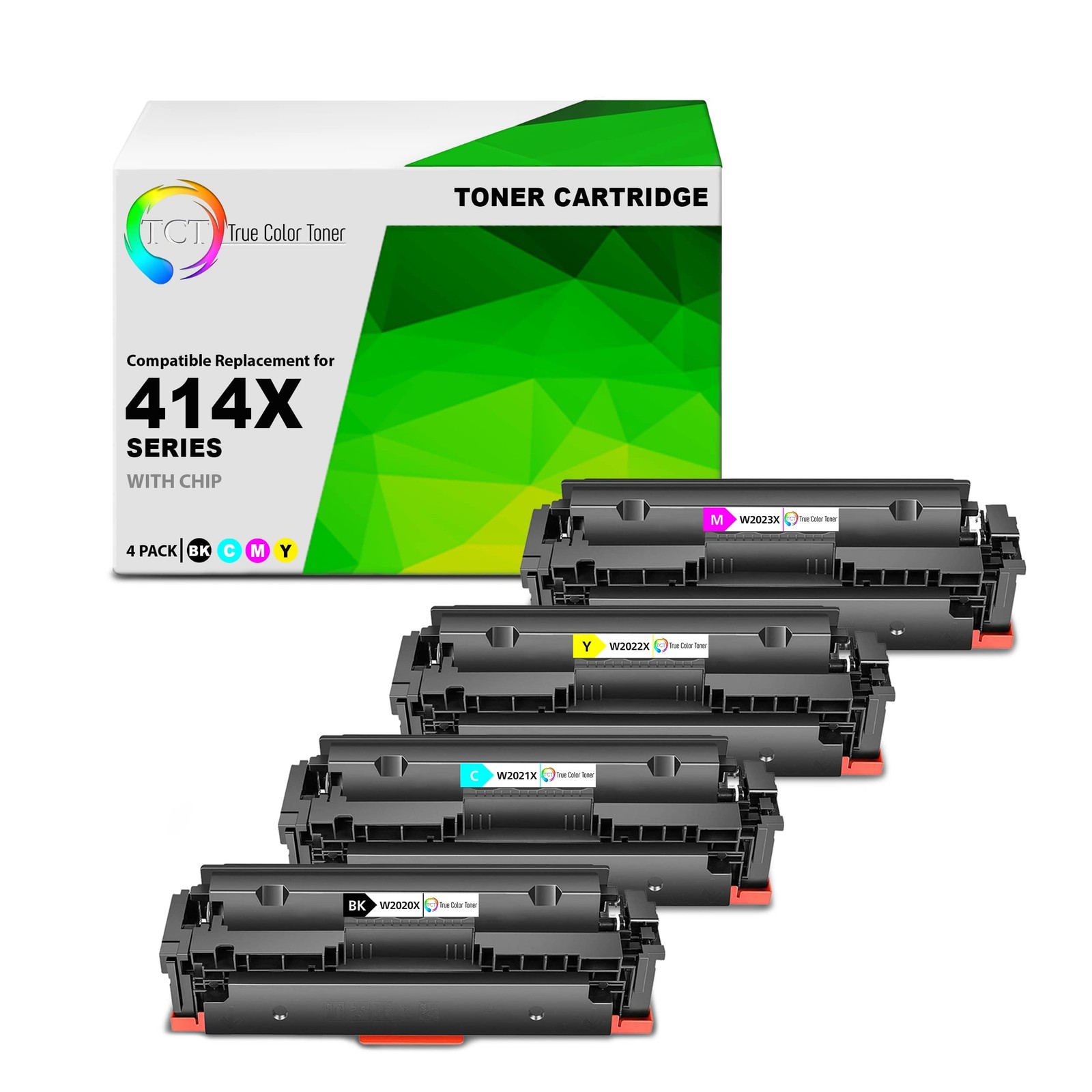 4PK TCT Premium For HP 414X BCYM Color LaserJet Pro M454 MFP M479 Compatible