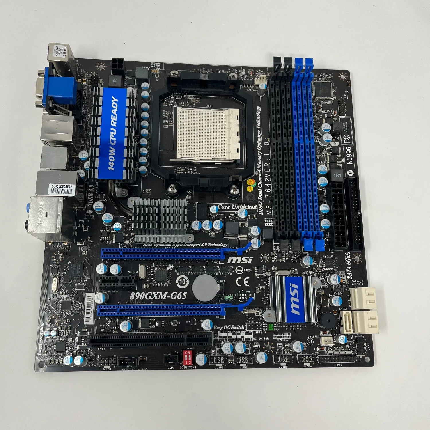 MSi 890GXM-G65 AM3 microATX AMD DDR3 Motherboard