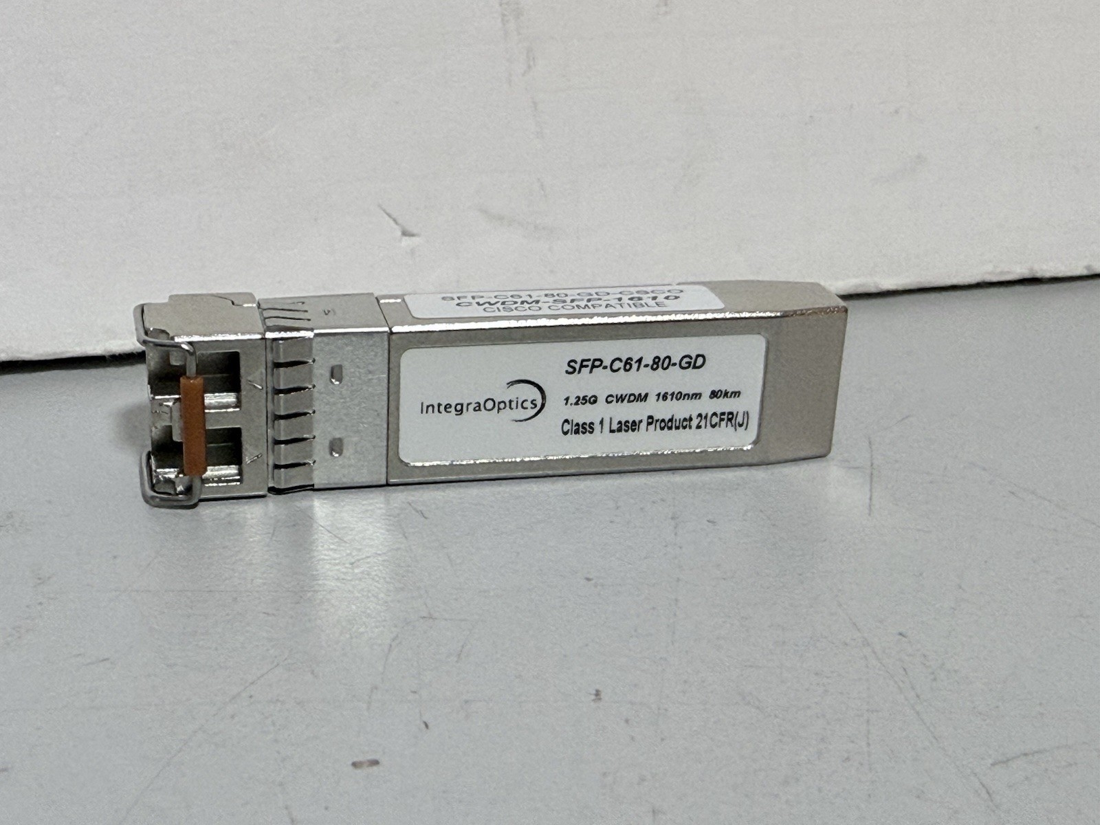 INTEGRA OPTICS SFP-C61-80-GD Fiber Optic Transceiver 80km 1.26G