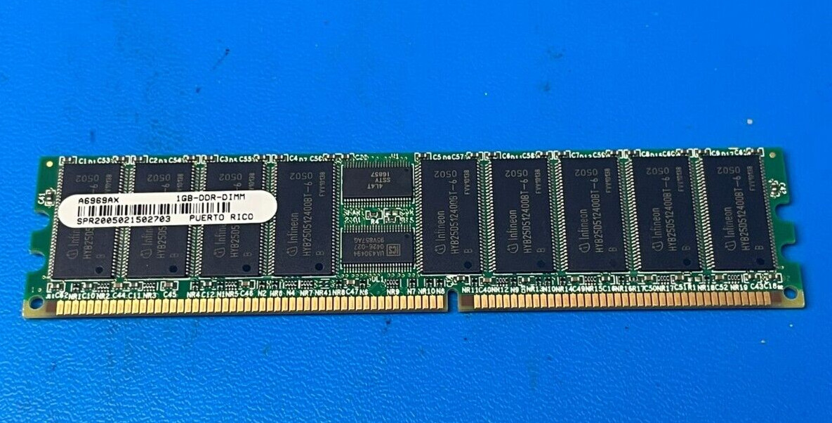Infineon A6969AX 1GB-DDR-DIMM Server Memory RAM - Tested - Working
