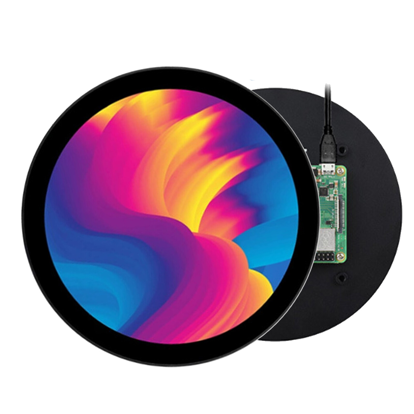 5 In Round Touch Display IPS 1080P 60Hz 10 Points 5V Type C Round LCD Module New