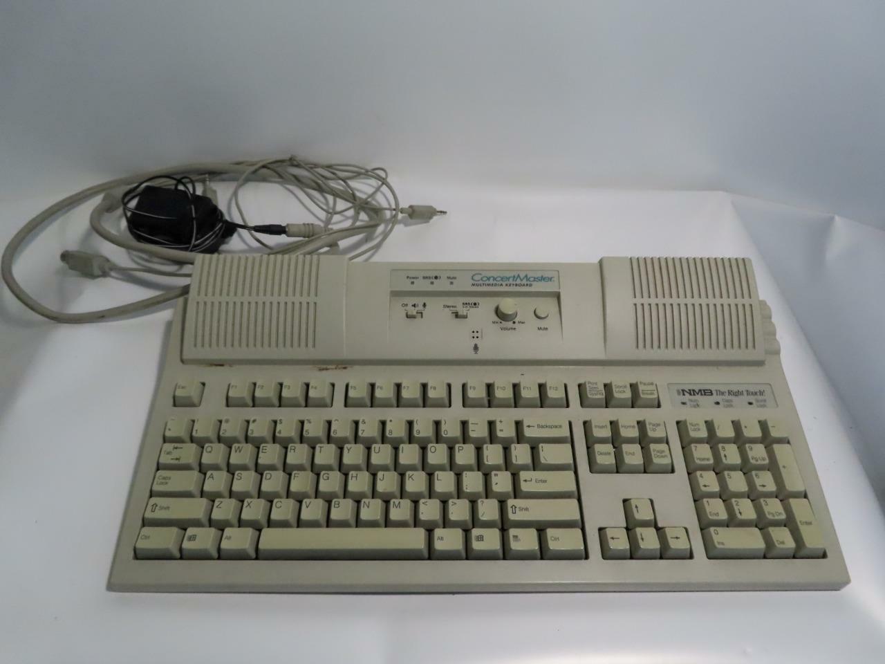 NMB ConcertMaster Multimedia Keyboard 3D Steroe SRS RT-915CTW W/Power adapter