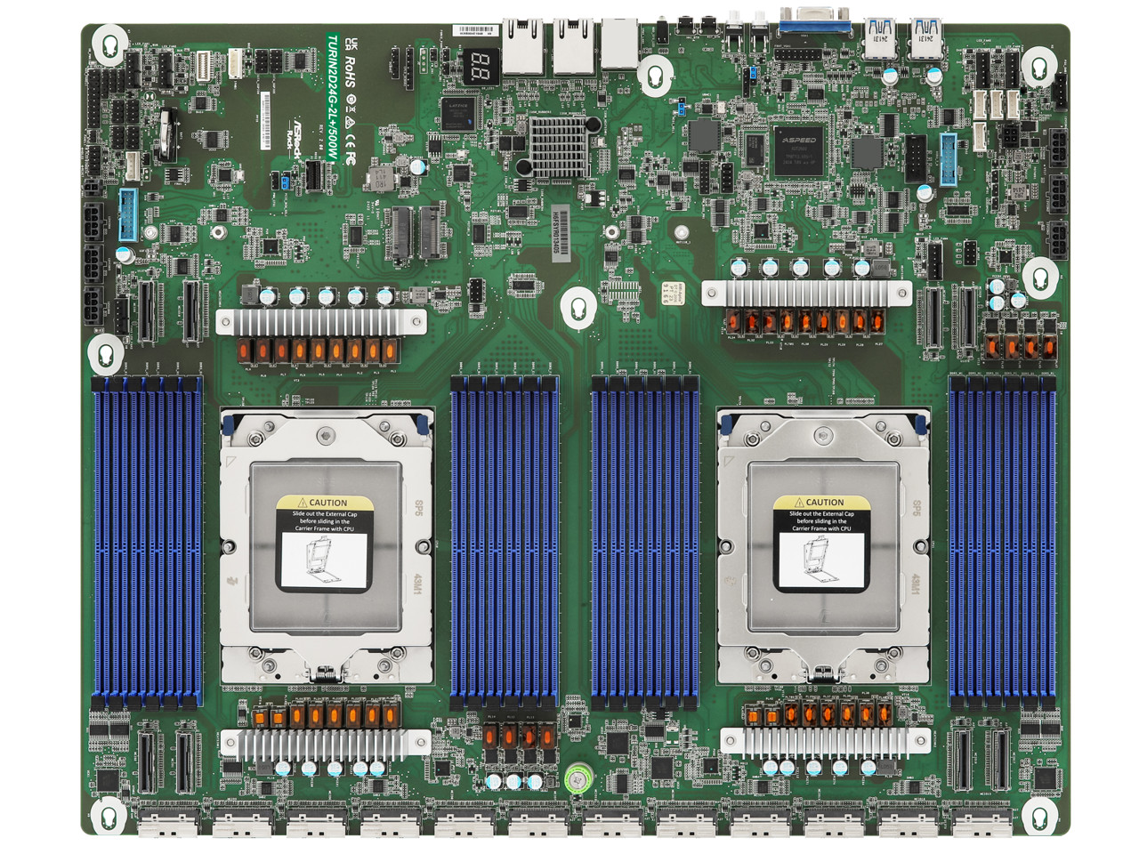 ASRock Rack Server Motherboard TURIN2D24G-2L+/500W Proprietary Dual Socket SP5