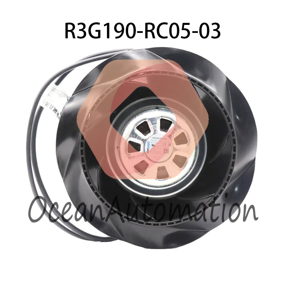 NEW Ebmpaps High-Airflow Centrifugal Fan R3G190-RC05-03 230VAC 0.75A 83W φ190MM