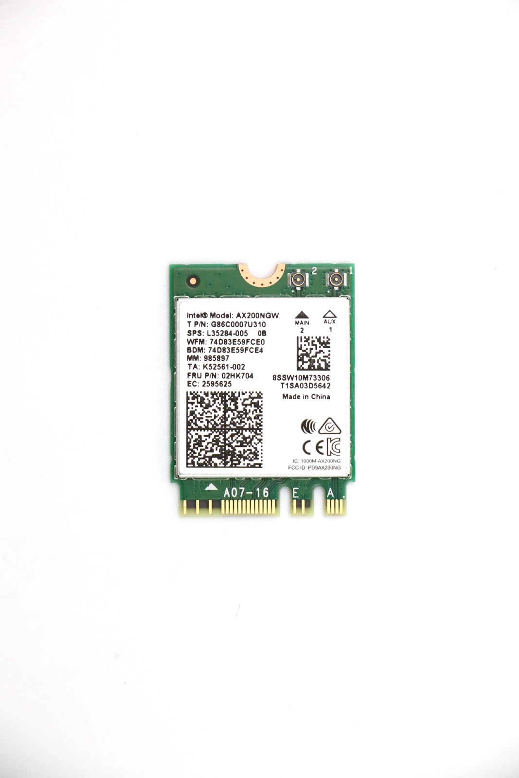 Lenovo WiFi Module Wireless,CMB,IN,22260 vPro 02HK704