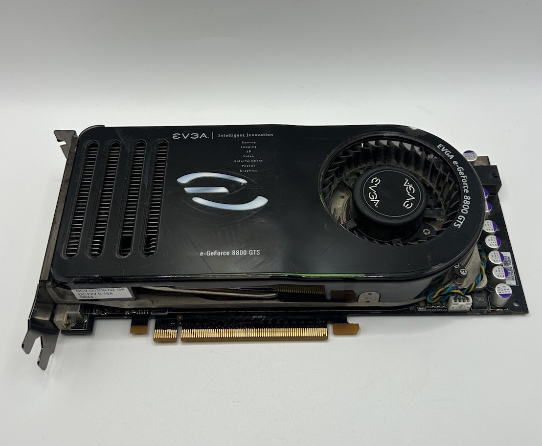EVGA NVidia e-GeForce 8800 GTS 320MB GPU Graphic Card - Good Condition Working