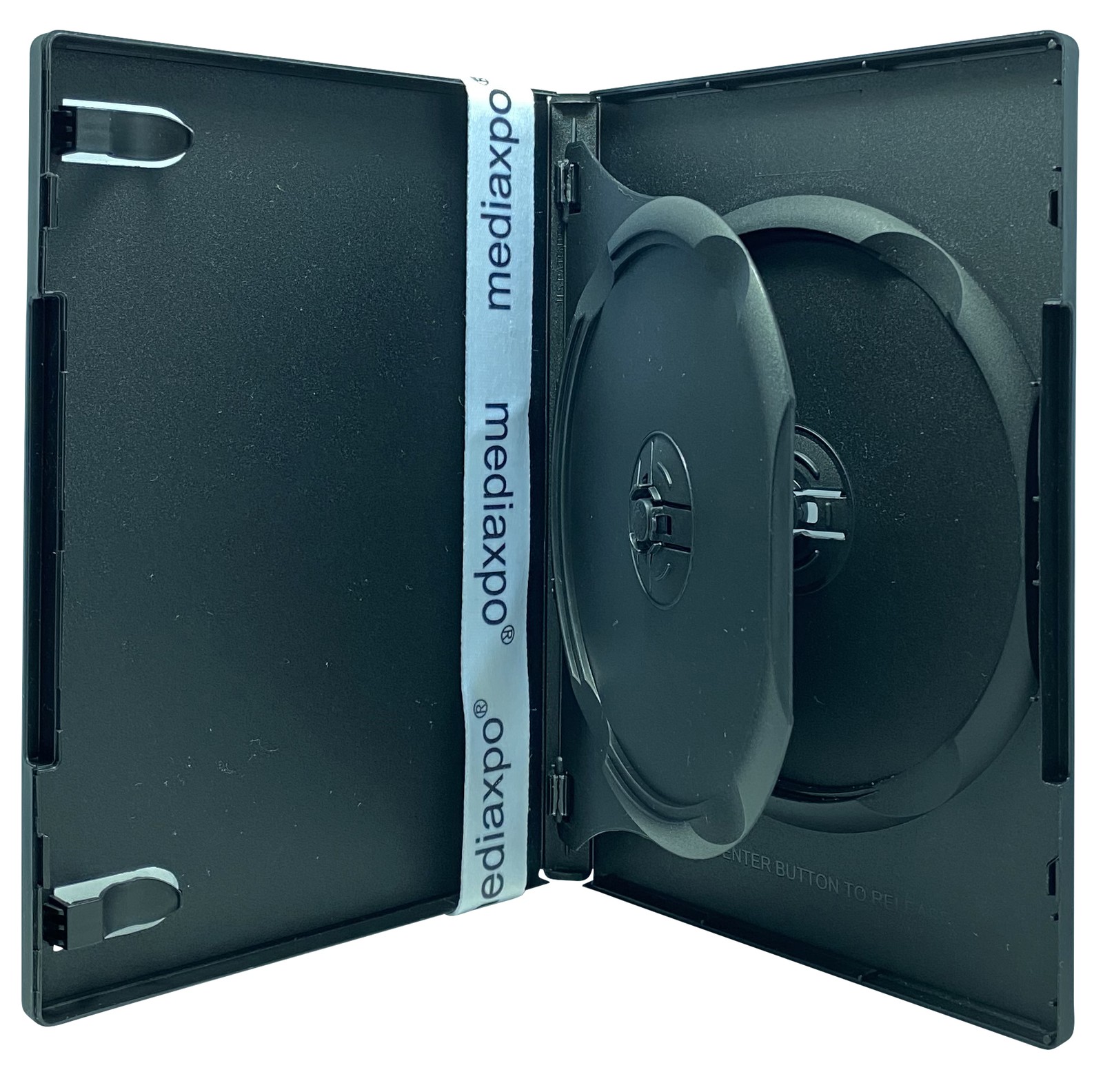 STANDARD Black Double DVD Cases with Inner Flap Lot