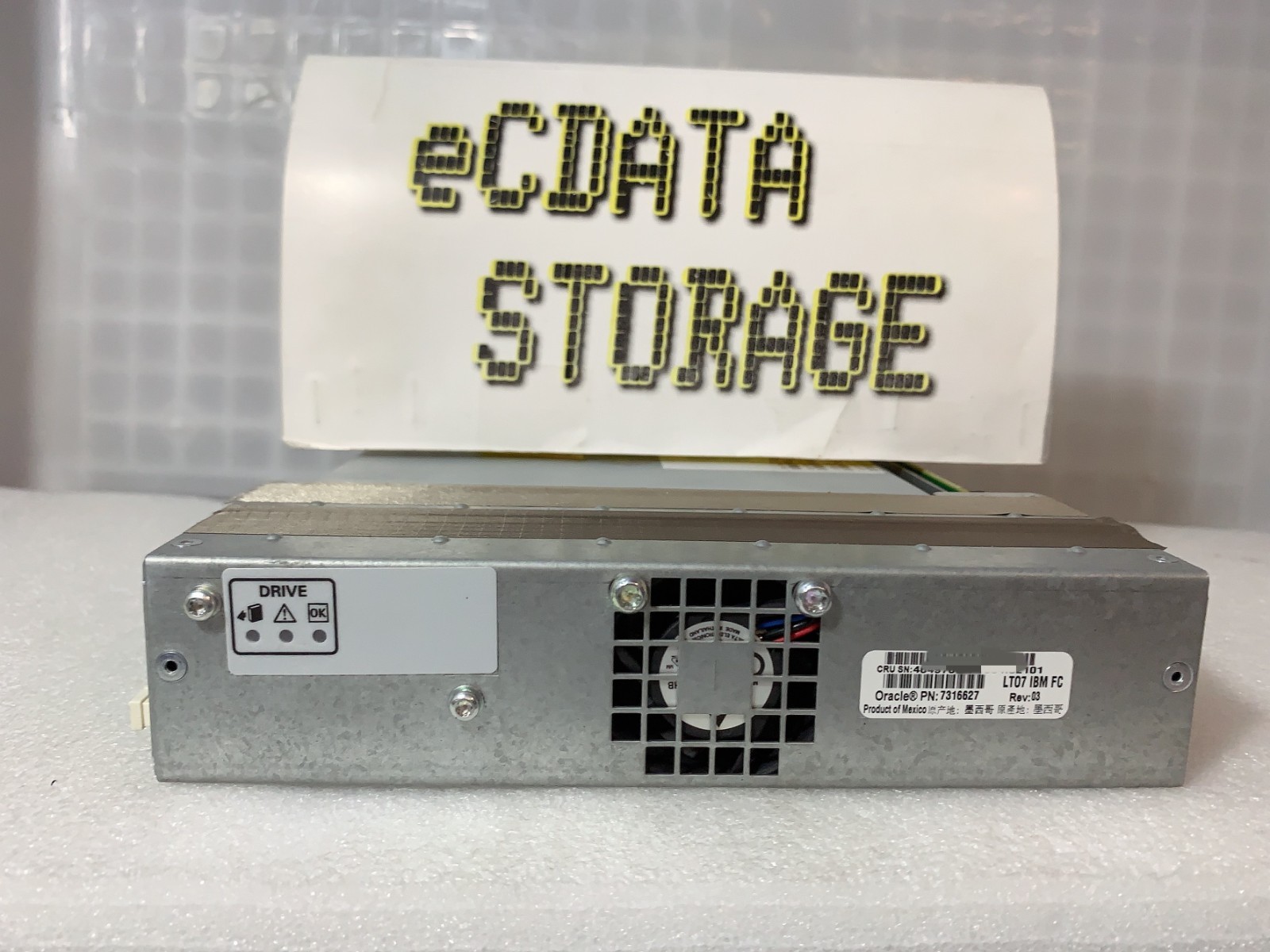 Oracle 7316627 7315174 LTO7 8Gb FC Half Height Drive with Tray for SL150