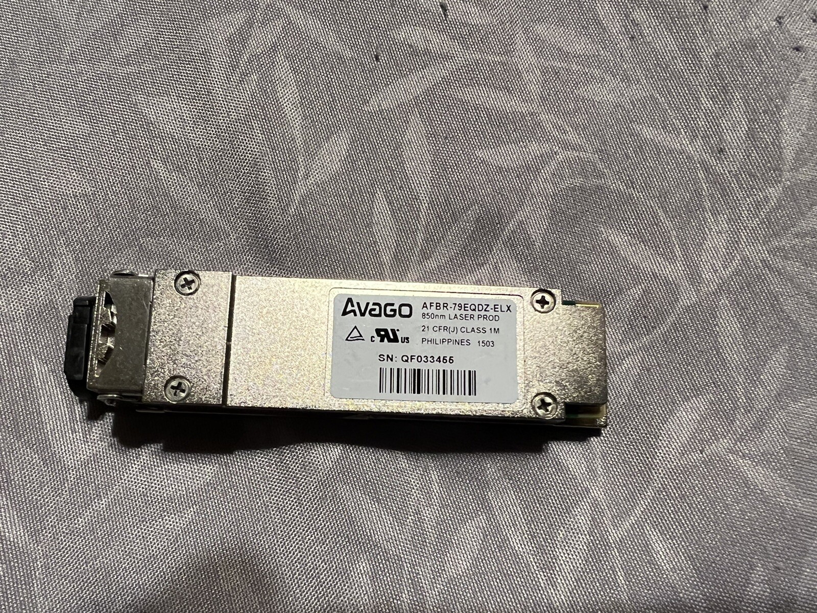 AFBR-79EQDZ-ELX AVAGO 40GBPS 4-CHANNEL PARALLEL 850NM 100M MMF QSFP+ TRANSCEIVER