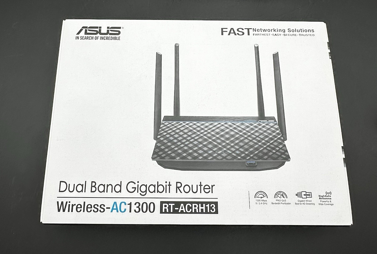 ASUS AC1300 RT-ACRH13 Dual Band Gigabit Router NEW Black