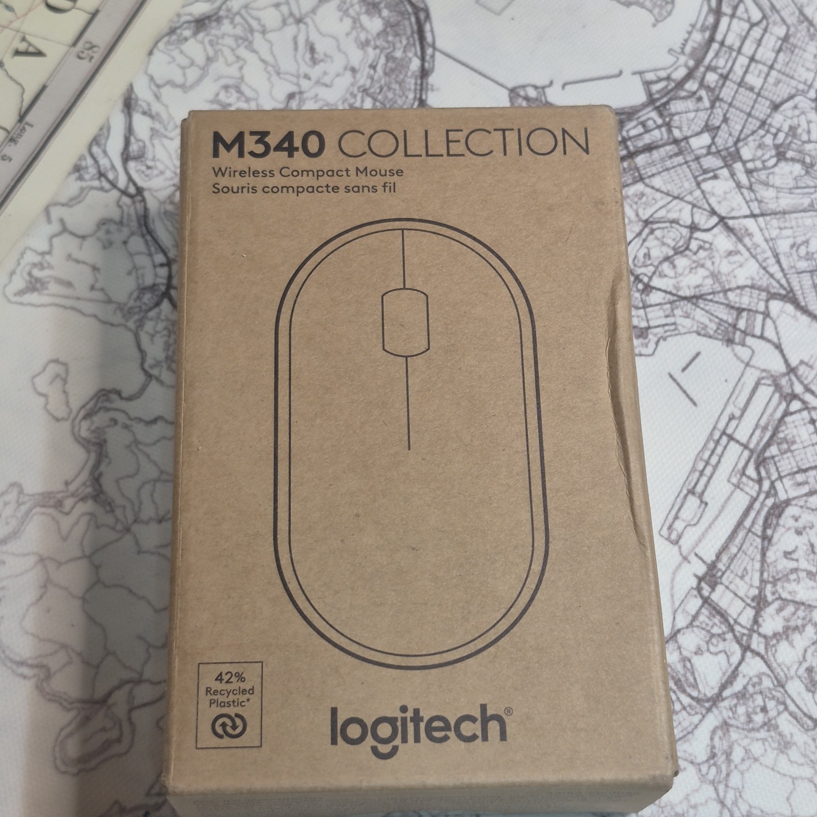 Logitech M340 Collection Wireless Compact Mouse Silent Click USB Receiver