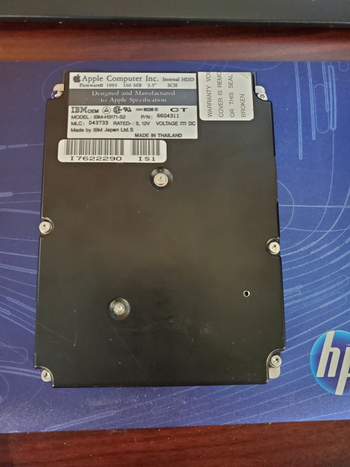 Tested Working Hard Disk Drive SCSI Apple IBM IBM-H3171-S2 D43733 66G4311 #69