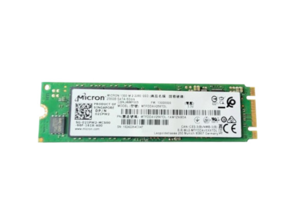 Dell 021PW2 Micron 256GB NVMe PCIe M.2 SSD – OEM Solid State Drive