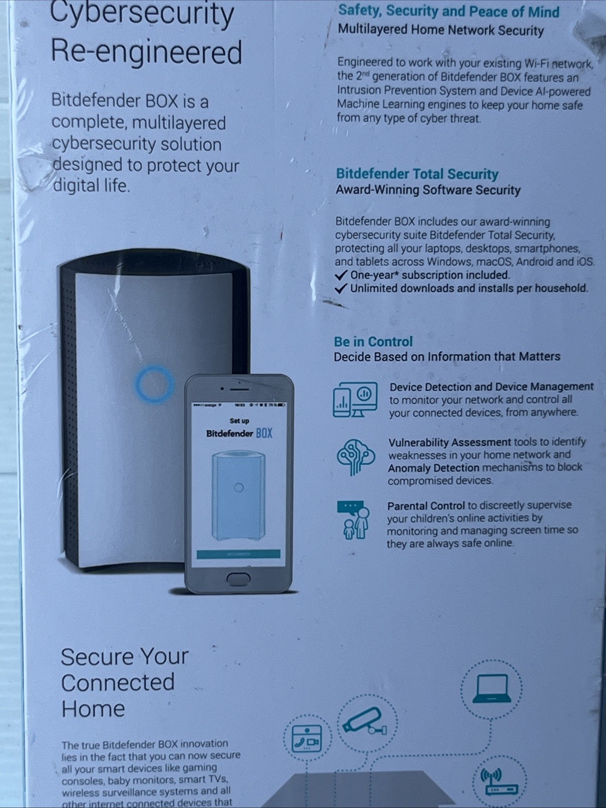   BitDefender Box Smart Home Cybersecurity Hub  G1N
