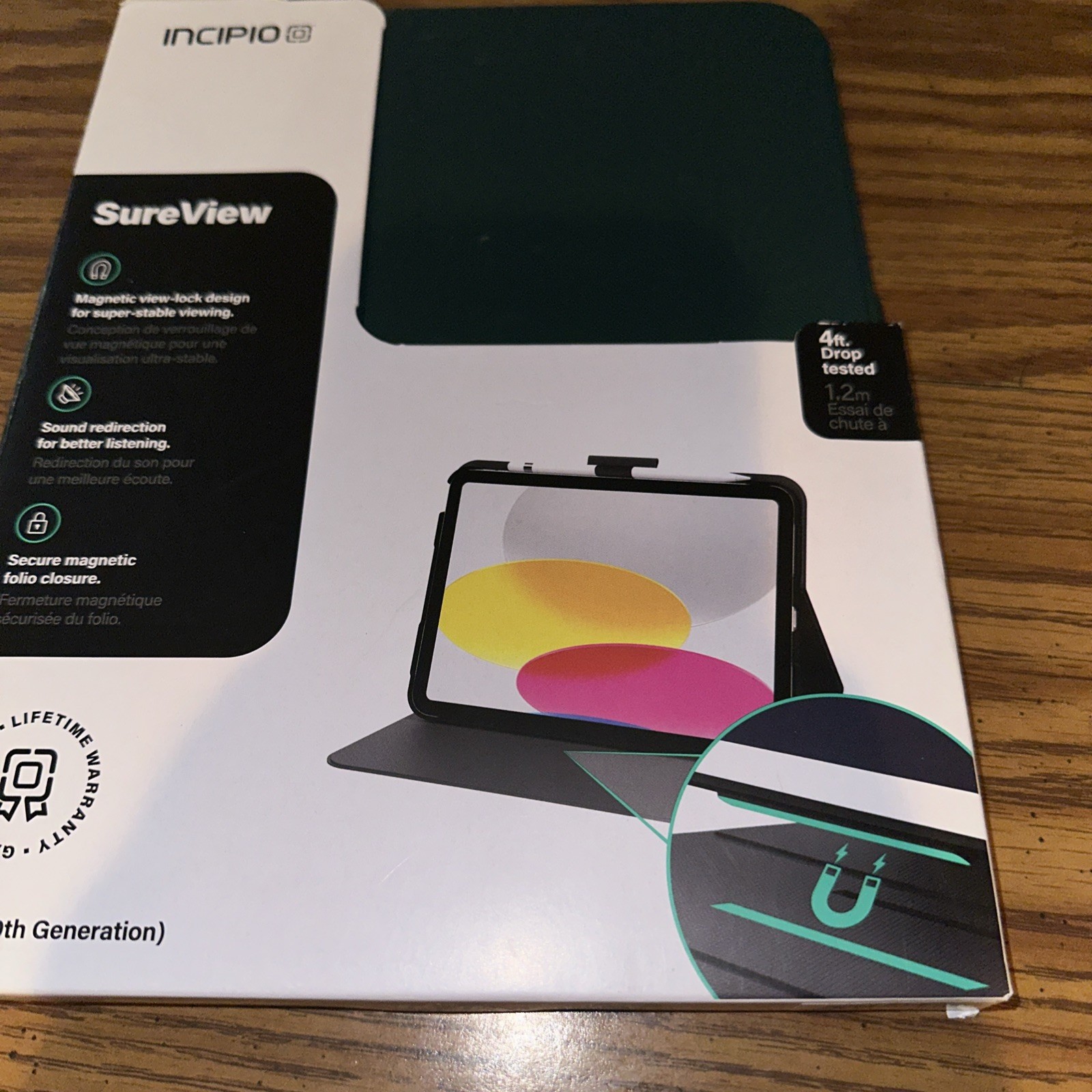 Incipio SureView Series Hard Folio Case for iPad 10th Gen Sage Green