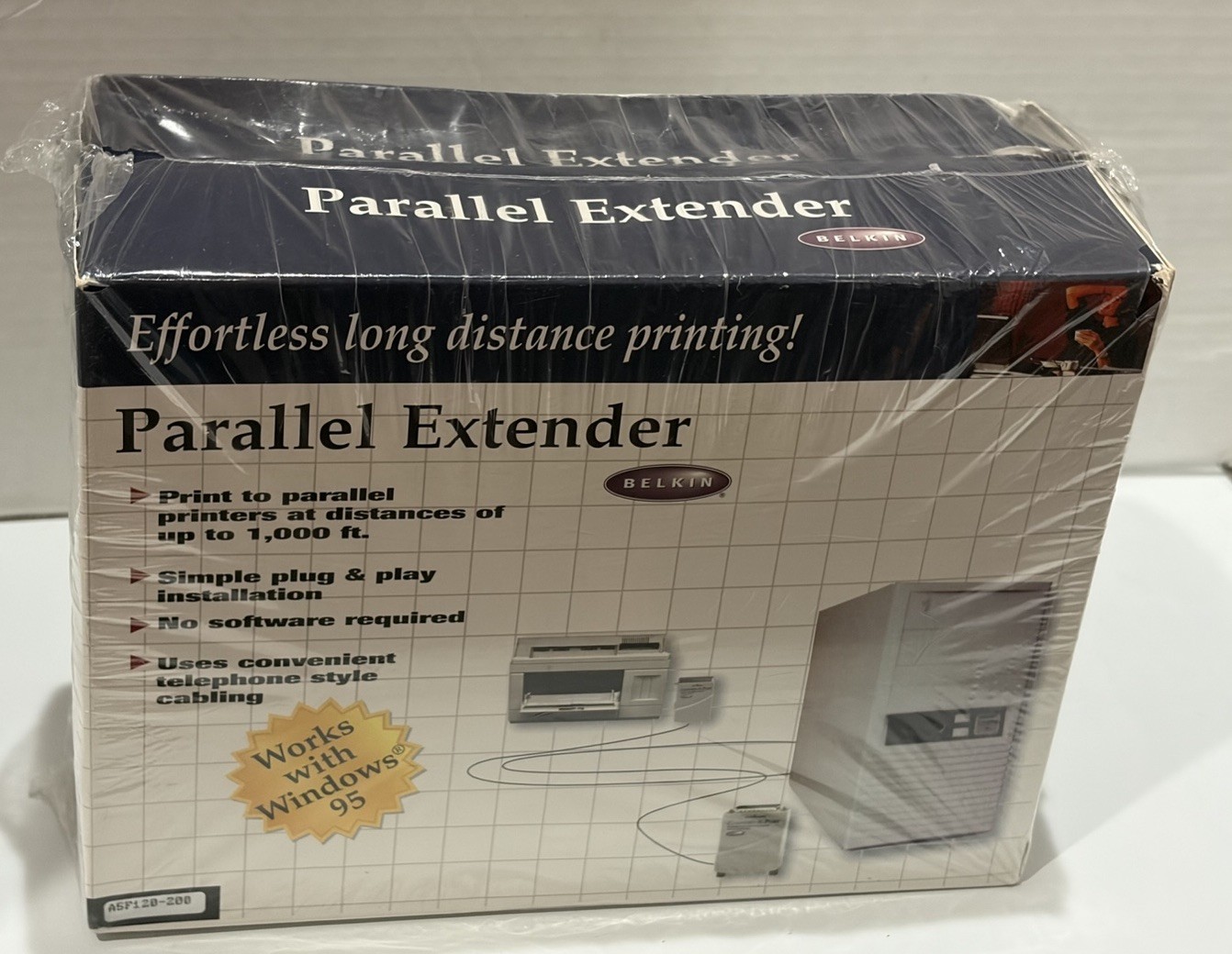 Belkin Parallel Extender RARE 90s Computers Windows 95 / 2 Pack SEALED