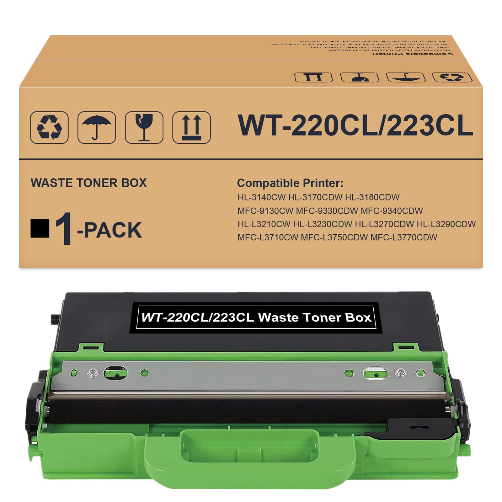 WT220CL WT223CL Waste Toner Box Replacement For WT220CL WT223CL Printer