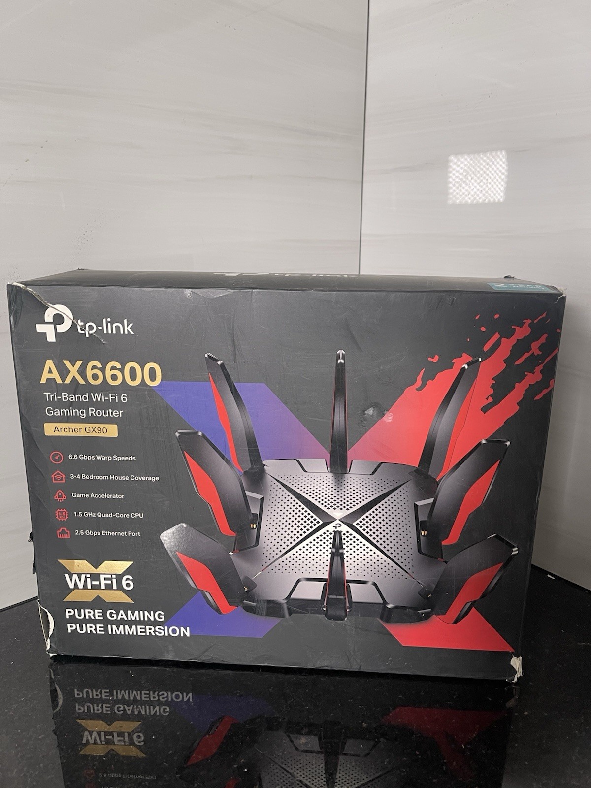 TP-LINK Archer GX90 Tri-Band Wi-Fi 6 Gaming Router AX6600 2.5 Gbps WAN/LAN Port