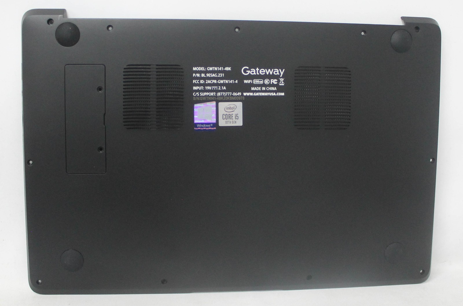GWTN141-4BK-BASE-B Gateway Bottom Base Cover Black Gwtn141-4Bk "GRADE B"