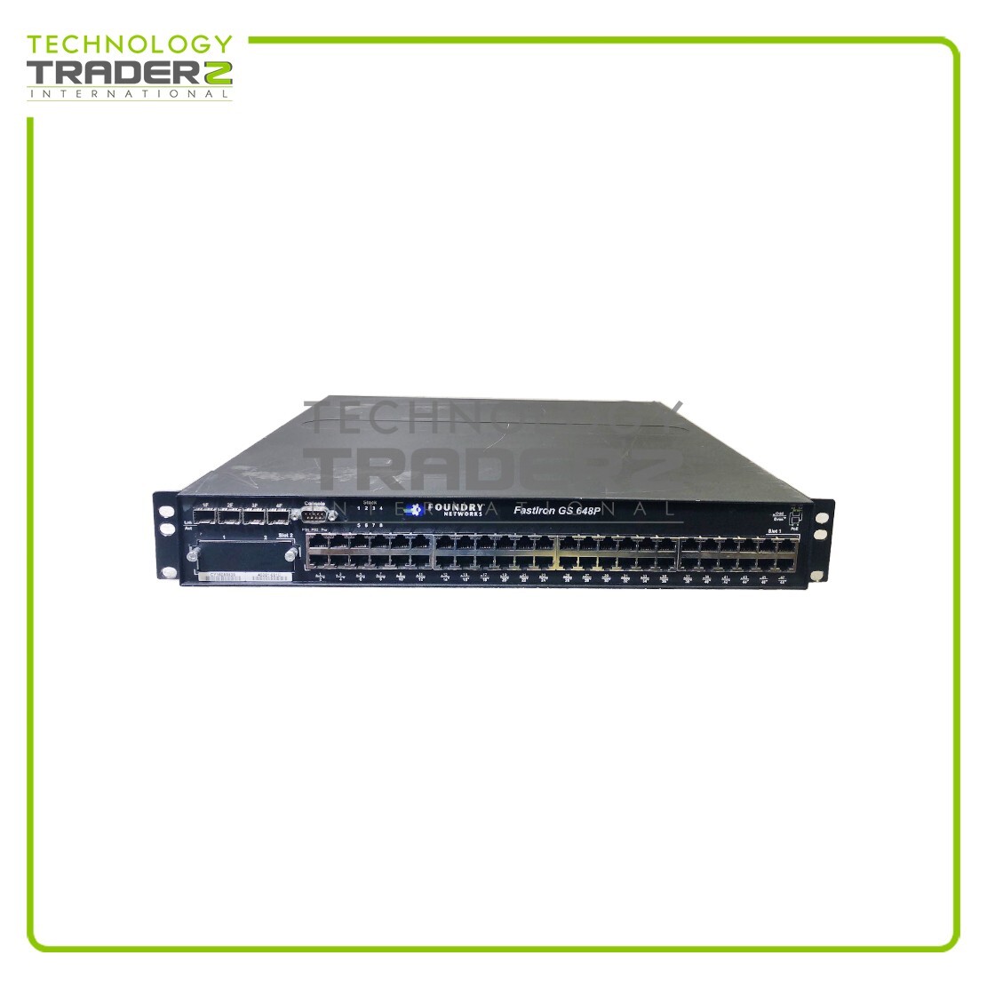 FGS648P Brocade FastIron Edge GS648P 48 Port Stackable Switch W/ 1x PWS
