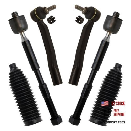 Front Steering Kit Steering Rack & Pinion Bellow Tie Rod PSA37355