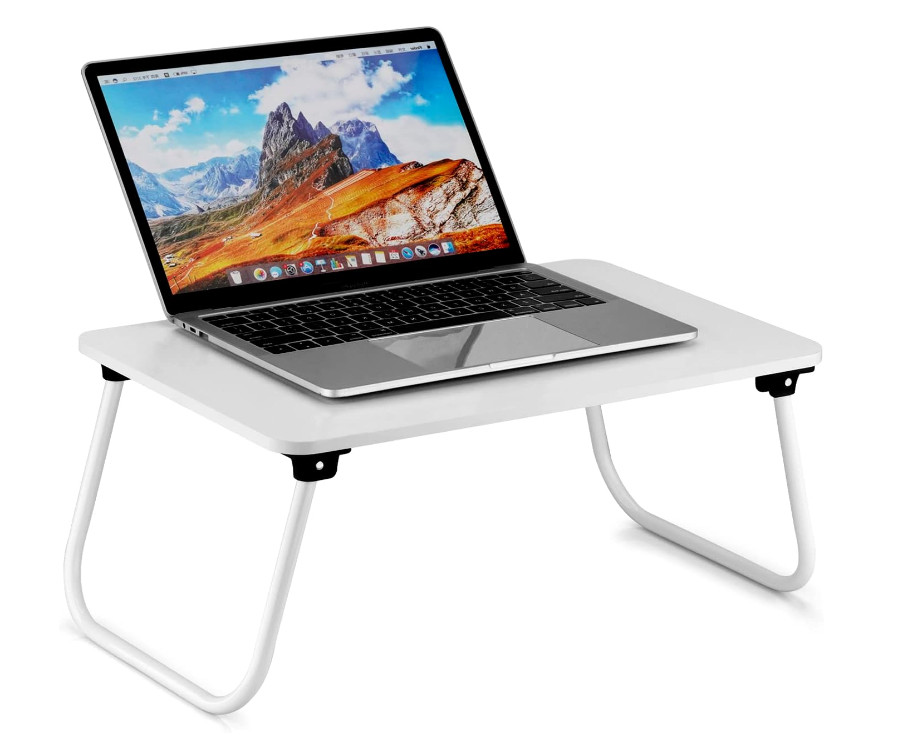 Folding Lap Desk, Ruxury Laptop Stand Bed, Breakfast Serving Tray, Portable & L