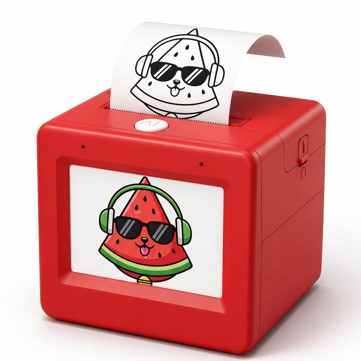Smart AI Voice Sticker Printer Box, Magic Thermal Sticker Maker with Display