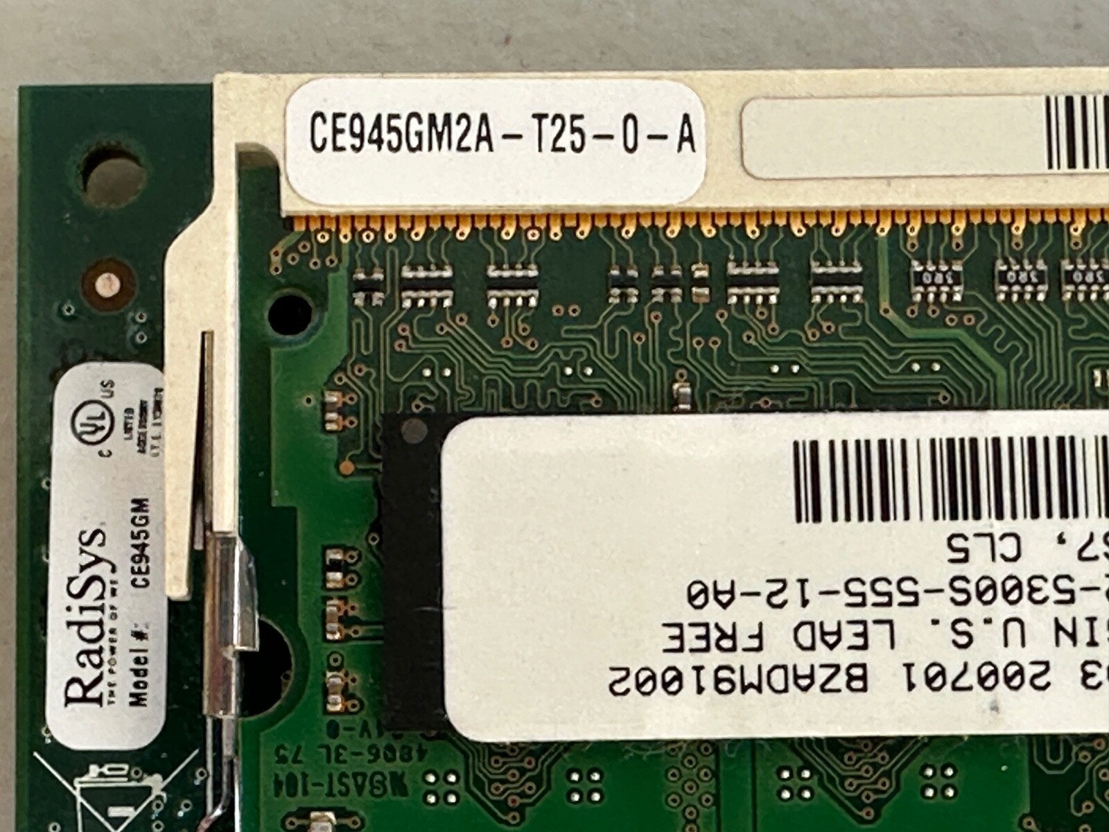 RADISYS CE945GM2A-T25-0-A Working Pull 1GB CPU Board 061-05475-0001 USA SELLER