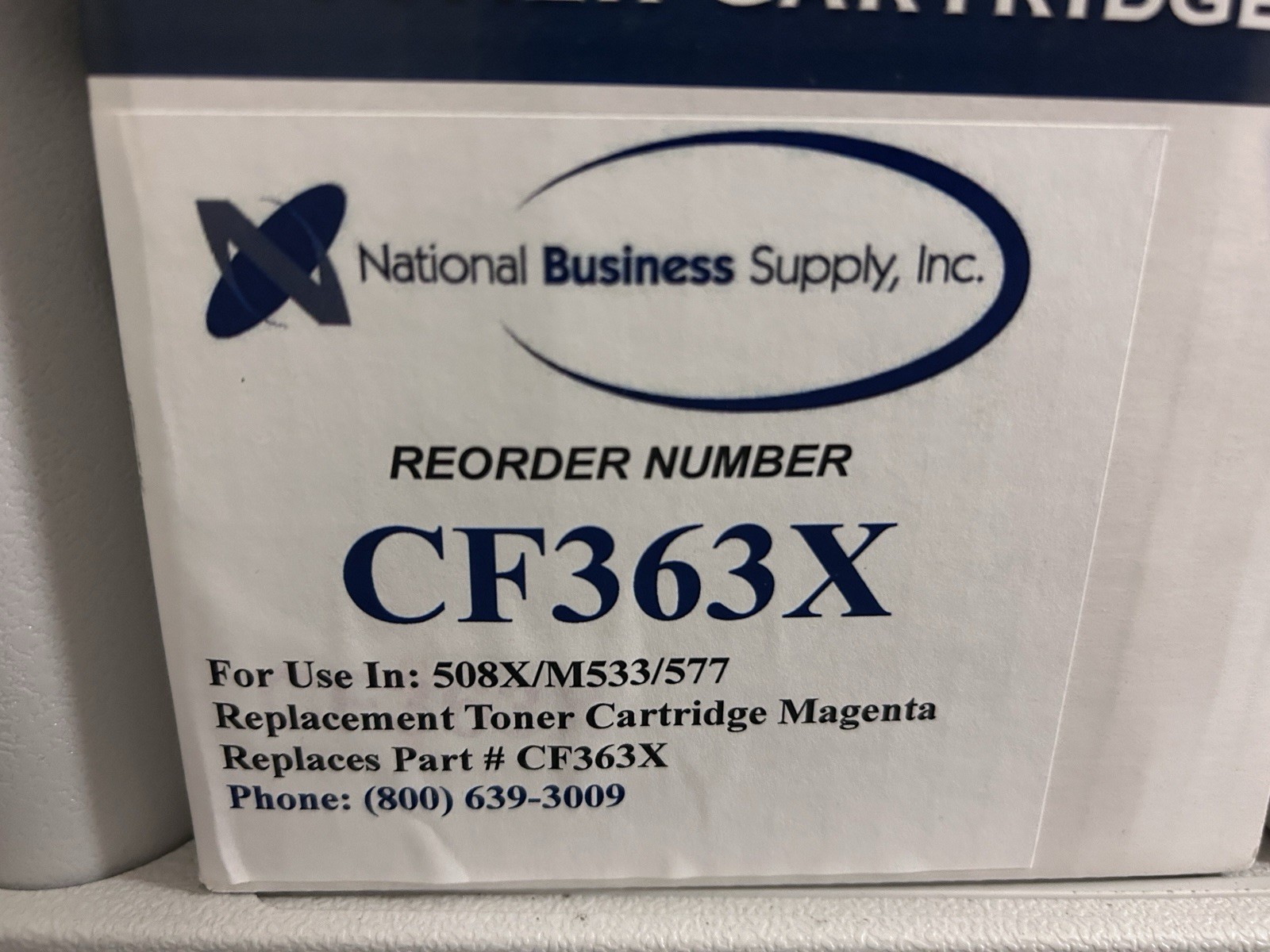 Toner Cartridge Replacement CF363X