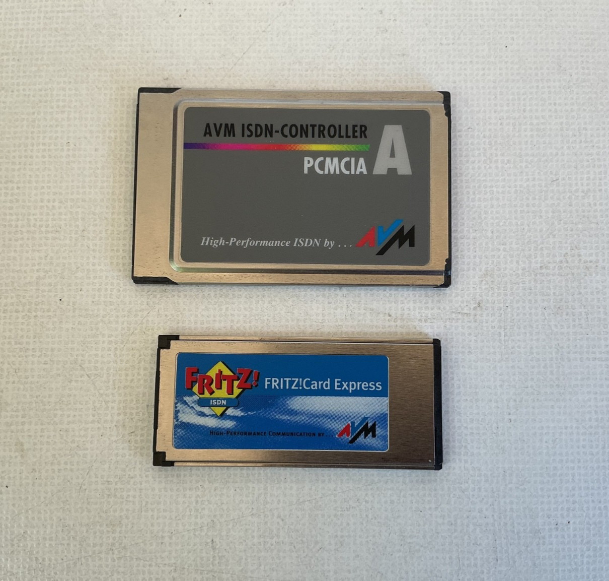 Vintage: AVM ISDN Controller PCMCIA A and AVM ISDN Fritz Card Express