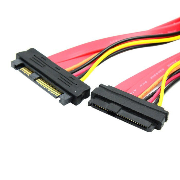 SFF-8482 SAS SAS Hard Disk Drive Cable 29Pin Male to Female Extension Cable 50cm