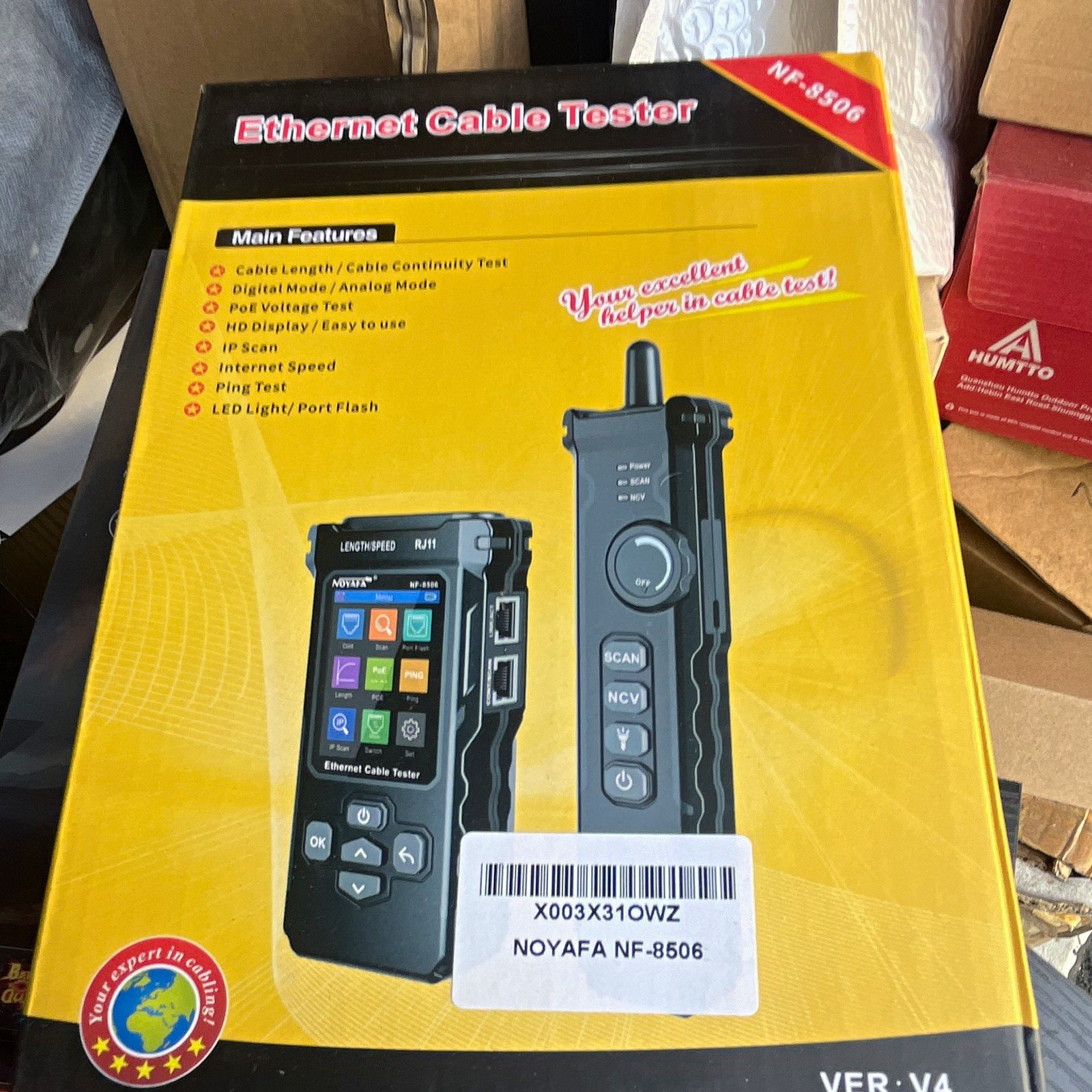 NOYAFA NF-8506 Computer Cable Tester, RJ45 Ethernet Cable Tester