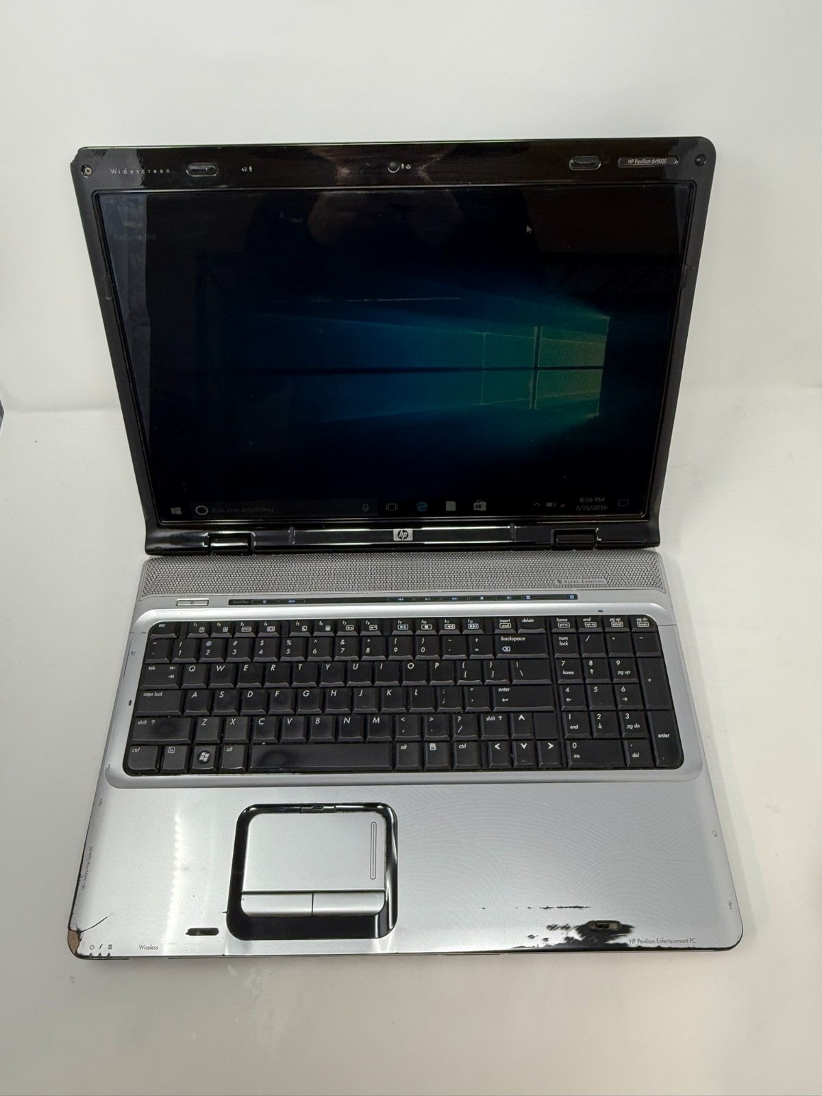 HP Pavilion dv9000 17" Intel Core 2 T5200 512MB RAM 120GB HDD Win 10 Pro Tested
