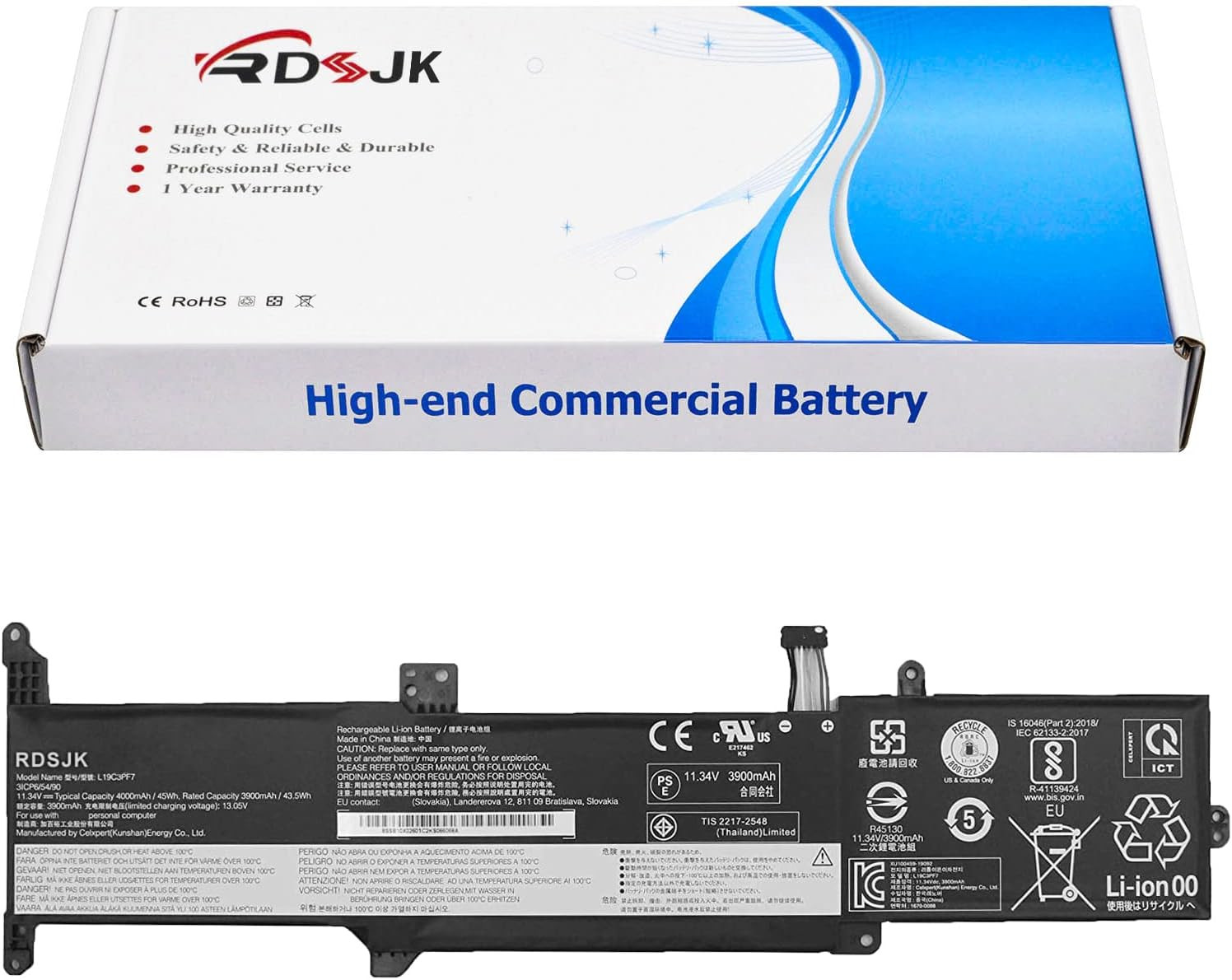 L19C3PF7 L19L3PF5 L19D3PF5 Laptop Battery for Lenovo Ideapad 3-14ADA05 3-14ARE05