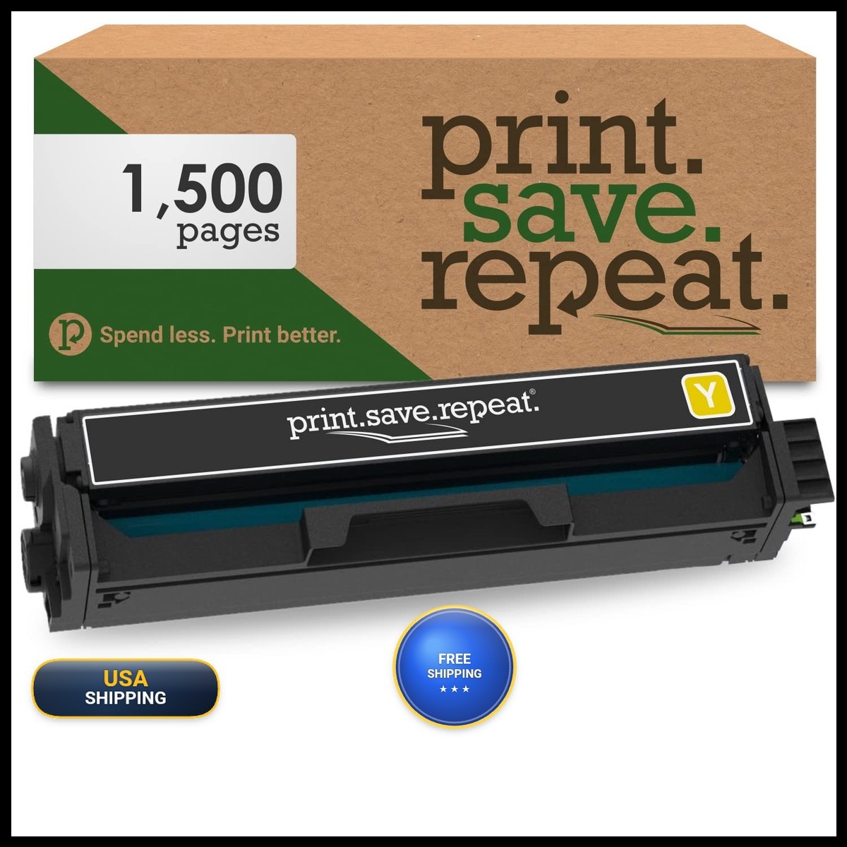 Print.Save.Repeat. Lexmark C3210Y0 Yellow Remanfuactured Toner Cartridge